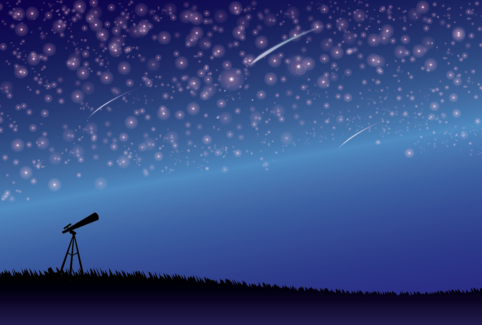cielo, stelle, telescopio