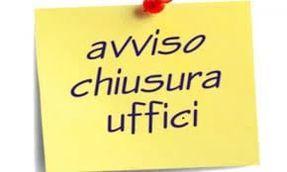 Uffici comunali chiusi il 29 settembre
