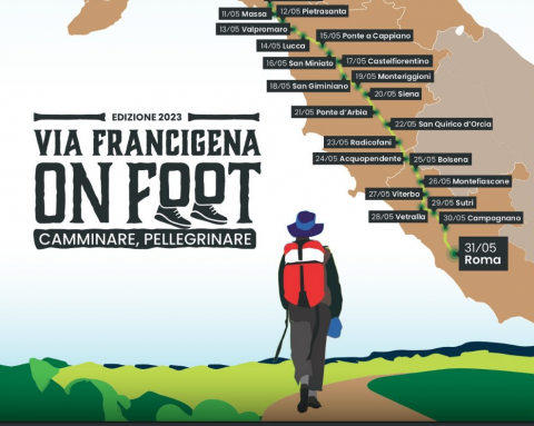 Via Francigena on foot