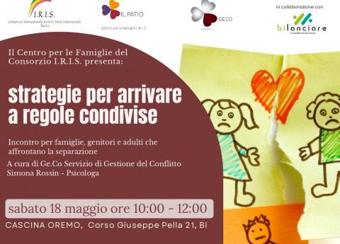 "Strategie per arrivare a regole condivise": un incontro dedicato ai genitori separati